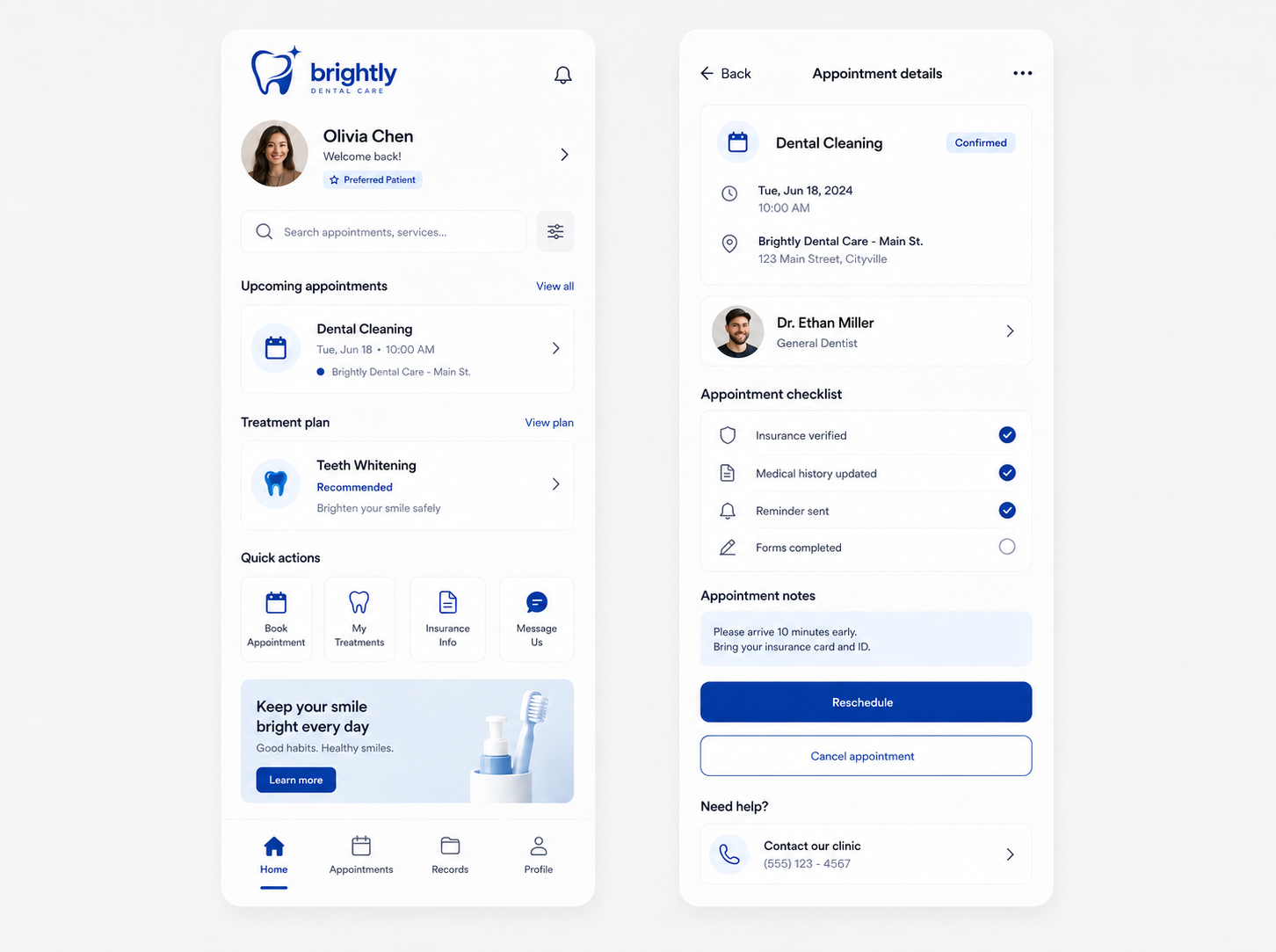 Brightly Dental Care grew online bookings 65% with a fresh brand identity and new website.
