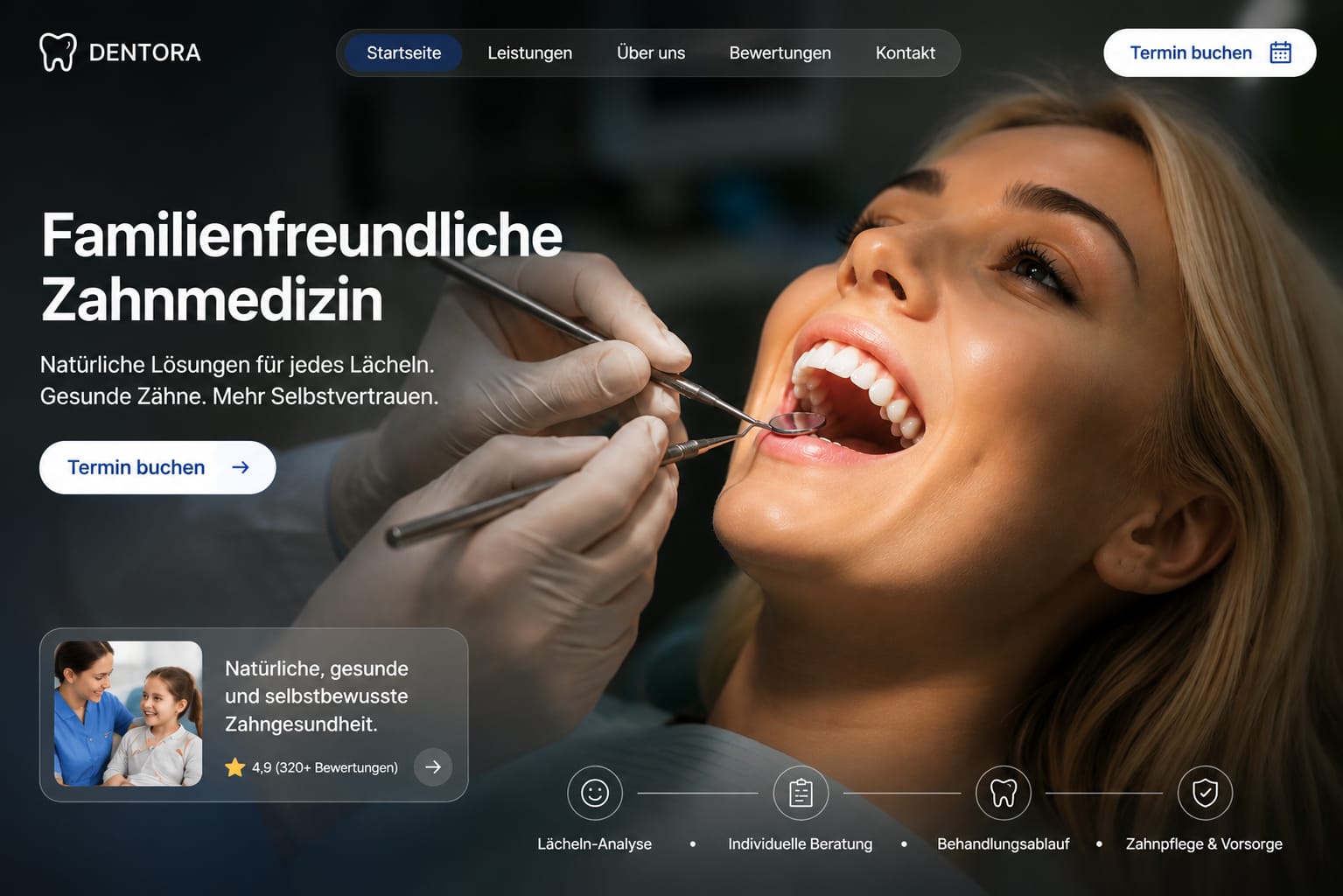 Dentora filled its appointment calendar after a full rebrand and a new booking site